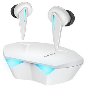 Bluetooth 5.0 TWS Gaming Headphones + AWEI Docking Station (T23) white 6954284001755