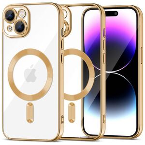 Case APPLE IPHONE 15 Tech-Protect MagShine gold 9319456604054