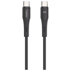 Cable 60W 1m USB-C - USB-C T-Phox Gentle black 6974670442658
