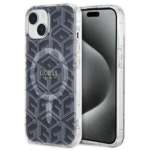 Original Case IPHONE 13 / 14 / 15 Guess hardcase IML GCube MagSafe (GUHMP15SHGCUSTGK) black 3666339221843