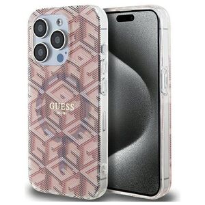Original Case APPLE IPHONE 15 PRO MAX Guess hardcase IML GCube MagSafe (GUHMP15XHGCUSTGP) pink 3666339222017