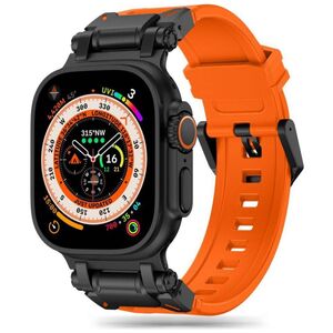 Strap for APPLE WATCH 4 / 5 / 6 / 7 / 8 / 9 / SE / ULTRA 1/2 (44 / 45 / 49 MM) Tech-Protect Delta Pro orange-black 5906302307838