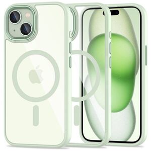 Case APPLE IPHONE 15 Tech-Protect Magmat MagSafe transparent green 5906302307982