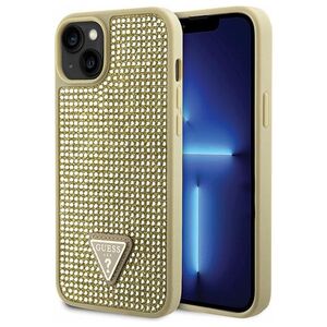 Guess case for iPhone 14 6,1&quot; GUHCP14SHDGTPD gold hardcase Rhinestone Triangle 3666339120054