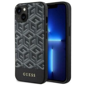 Guess case for iPhone 14 Plus 6,7&quot; GUHMP14MHGCFSEK black hard case GCube Stripes MagSafe 3666339112431