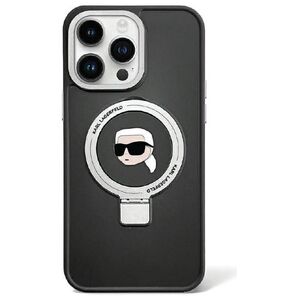 Karl Lagerfeld case for iPhone Pro 15 Max 6,7&quot; KLHMP15XHMRSKHK black HC Magsafe Ringstand KH 3666339168421