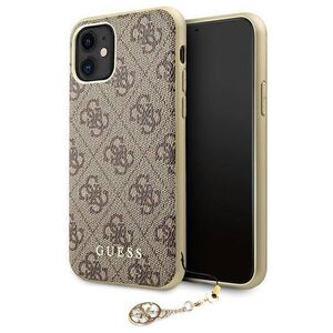 Original Case IPHONE 11 Guess Hard Case 4G Charms Collection (GUHCN61GF4GBR) brown 3700740468081