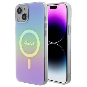 Original Case APPLE IPHONE 15 Guess Hardcase IML Iridescent MagSafe (GUHMP15SHITSU) purple 3666339154783