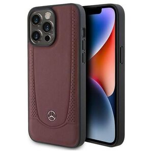Case APPLE IPHONE 15 PRO Mercedes Leather Urban Line (MEHCP15LARMRE) red 3666339171834