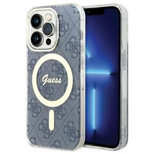 Original Case APPLE IPHONE 15 PRO MAX Guess Hardcase IML 4G MagSafe (GUHMP15XH4STB) blue 3666339194659