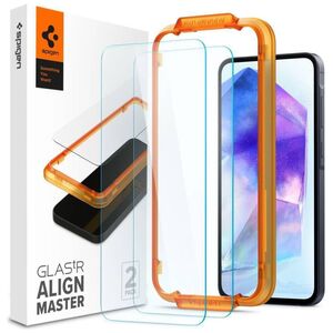 Tempered Glass SAMSUNG GALAXY A55 5G Spigen ALM Glas.tr 2-pack Clear 8809971227070