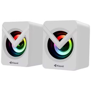 Ηχεία Kisonli L-1040, AUX, 2x2.5W, Λευκο - 22245 έως 12 άτοκες Δόσεις