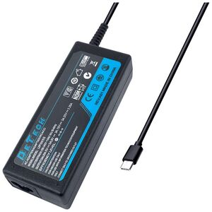 DeTech Τροφοδοτικό Ρεύματος, 65W, Type-C, Μαυρο - 354 έως 12 άτοκες Δόσεις