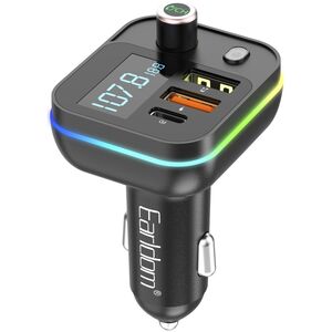 Μεταδότης FM Earldom ЕТ-M87, Bluetooth, USB, Type-C, PD, 3.1A, Μαυρο - 17770 έως 12 άτοκες Δόσεις