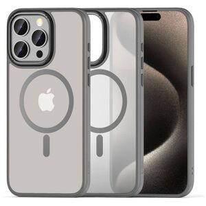 Case APPLE IPHONE 15 PRO MAX Tech-Protect Magmat "2" MagSafe Matte titanium 5906302307975