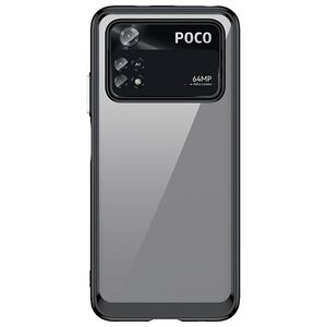 Outer Space Case for Xiaomi Poco M4 Pro cover with a flexible frame black