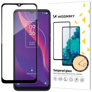 Wozinsky super tough Full Glue tempered glass full screen with frame Case Friendly TCL 306 black