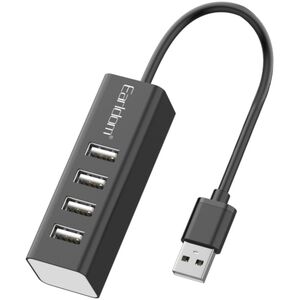 USB hub Earldom ET-HUB14, USB 2.0, 4 Ports, Black - 12067 έως 12 άτοκες Δόσεις