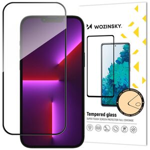 Full Screen Tempered Glass with Frame Case Friendly Wozinsky Full Glue iPhone 15 Pro - Black