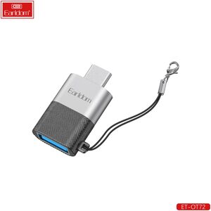 Adapter Earldom ET-OT72, USB (F) to Type-C, OTG, Black - 40366 έως 12 άτοκες Δόσεις