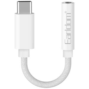Adapter Earldom ET-OT69 Type-C to 3.5mm F, 0.12m, White - 40367 έως 12 άτοκες Δόσεις