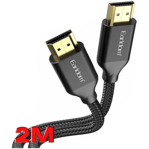 Cable Earldom ET-W26 HDMI - HDMI, 2m., 4К, Braided, Black - 18384 έως 12 άτοκες Δόσεις