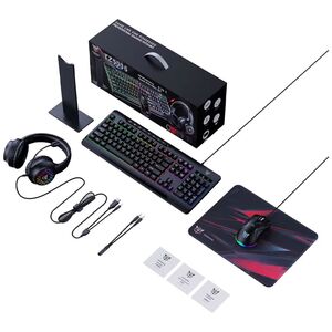 Ενσύρματο Σετ Gaming Onikuma TZ5006, 5in1, Μαυρο - 6188 έως 12 άτοκες Δόσεις