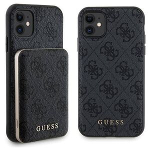 Original Case IPHONE 11 Guess Hardcase + Powerbank MagSafe 4G Metal Logo 5000mAh (GUBPM5N614GEMGK) black 3666339214500