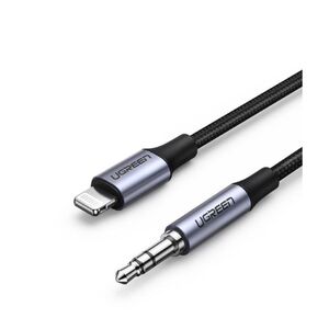 Ugreen Braided 3.5mm to Lightning Cable Μαύρο 1m (70509) (UGR70509) έως 12 άτοκες Δόσεις