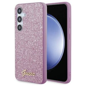 Original Case SAMSUNG GALAXY S24+ Guess Hardcase Glitter Script (GGUHCS24MHGGSHU) purple 3666339241346