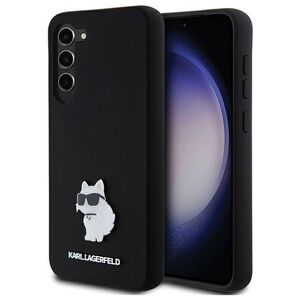 Original Case SAMSUNG GALAXY S24+ Karl Lagerfeld Silicone Choupette Metal Pin (KLHCS24MSMHCNPK) black 3666339259181