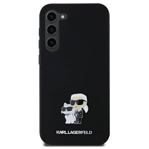 Original Case SAMSUNG GALAXY A35 5G Karl Lagerfeld Hardcase Silicone Karl&Choupette Metal Pin (KLHCSA35SMHKCNPK) black 3666339259525