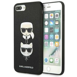 Karl Lagerfeld Saffiano Karl&amp;Choupette Head case for iPhone 7 Plus / iPhone 8 Plus - black