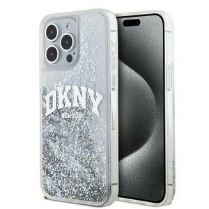 Original Case APPLE IPHONE 15 PRO MAX DKNY Hardcase Liquid Glitter Big Logo (DKHCP15XLBNAET) white 3666339270926