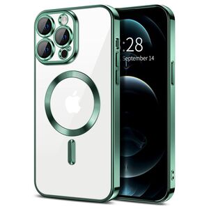 Techsuit Husa pentru iPhone 12 Pro - Techsuit Luxury Crystal MagSafe - Deep Green 5949419137349 έως 12 άτοκες Δόσεις