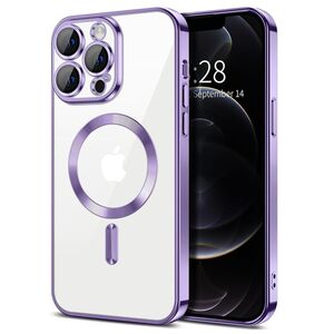 Techsuit Husa pentru iPhone 12 Pro - Techsuit Luxury Crystal MagSafe - Light Purple 5949419137356 έως 12 άτοκες Δόσεις