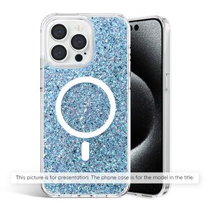 Techsuit Husa pentru iPhone 14 Pro - Techsuit Sparkly Glitter MagSafe - Blue 5949419128088 έως 12 άτοκες Δόσεις