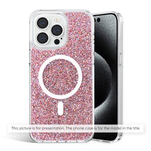 Techsuit Husa pentru iPhone 14 Plus - Techsuit Sparkly Glitter MagSafe - Pink 5949419128149 έως 12 άτοκες Δόσεις
