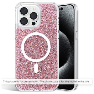 Techsuit Husa pentru iPhone 14 Plus - Techsuit Sparkly Glitter MagSafe - Pink 5949419128149 έως 12 άτοκες Δόσεις