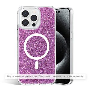 Techsuit Husa pentru iPhone 13 Pro - Techsuit Sparkly Glitter MagSafe - Magenta 5949419128316 έως 12 άτοκες Δόσεις
