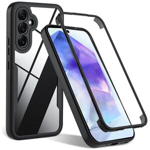Techsuit Husa pentru Samsung Galaxy A55 5G + Folie - Techsuit ColorVerse 360 Series - Black 5949419151680 έως 12 άτοκες Δόσεις