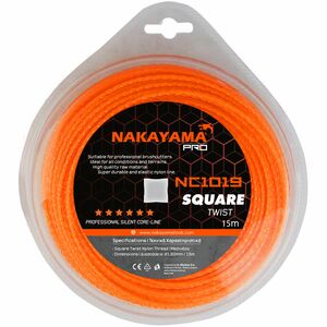 Nakayama pro Nc1019 Μεσινεζα Square Twist 1.6mm-15m 043225 έως 12 Άτοκες Δόσεις