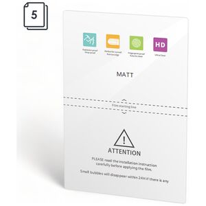 Protective film sheet No brand, Hydrogel, 5pcs, For plotter, TPU, Matte, 140um, 120x180mm - 52735 έως 12 άτοκες Δόσεις
