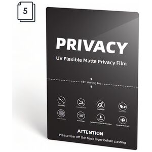Protective film sheet No brand, Hydrogel, 5 pcs, For plotter, UV PET, Anti-Spy, Matte, 240um, 120x180mm - 52739 έως 12 άτοκες Δόσεις