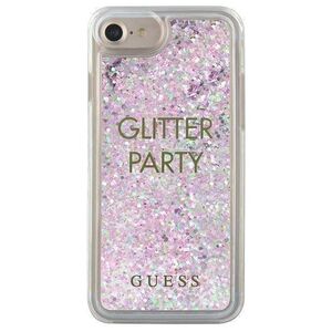 Original Case IPHONE SE 2022 / SE 2020 / 7 / 8 Guess Hard Case Liquid Glitter Party (GUHCP7GLUQPU) purple 3700740398289