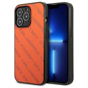 Original Case IPHONE 13 PRO Karl Lagerfeld Hardcase Perforated Allover (KLHCP13LPTLO) orange 3666339049584