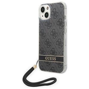 Original Case IPHONE 14 PLUS Guess Hardcase 4G Print Strap (GUOHCP14MH4STK) black 3666339093808