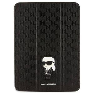 Original Case APPLE IPAD 10.9 (10gen) Karl Lagerfeld Folio Magnet Allover Cover Saffiano Monogram Ikonik (KLFC11SAKHPKK) black 3666339119140