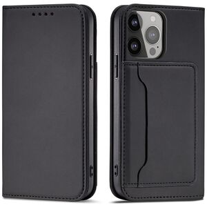 Magnet Card Case for Samsung Galaxy S23 flip cover wallet stand black
