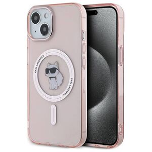 Original Case IPHONE 13 / 14 / 15 Karl Lagerfeld Hardcase IML Choupette MagSafe (KLHMP14SHFCCNOP) pink 3666339162474
